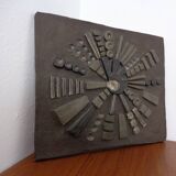 Brutalist Ceramic Wall Panel, 1960s