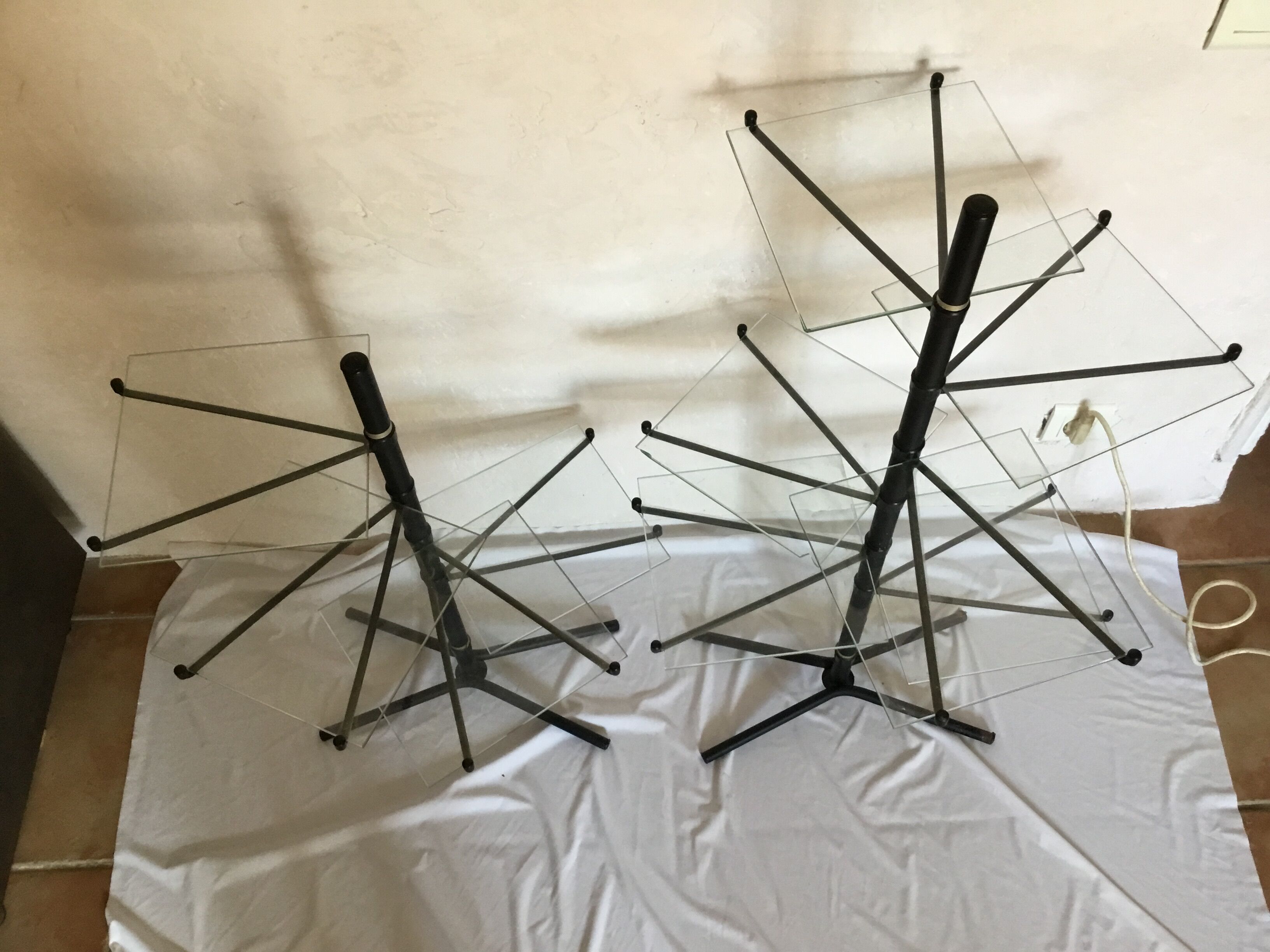 Vintage store rotary shelf displays 50-60