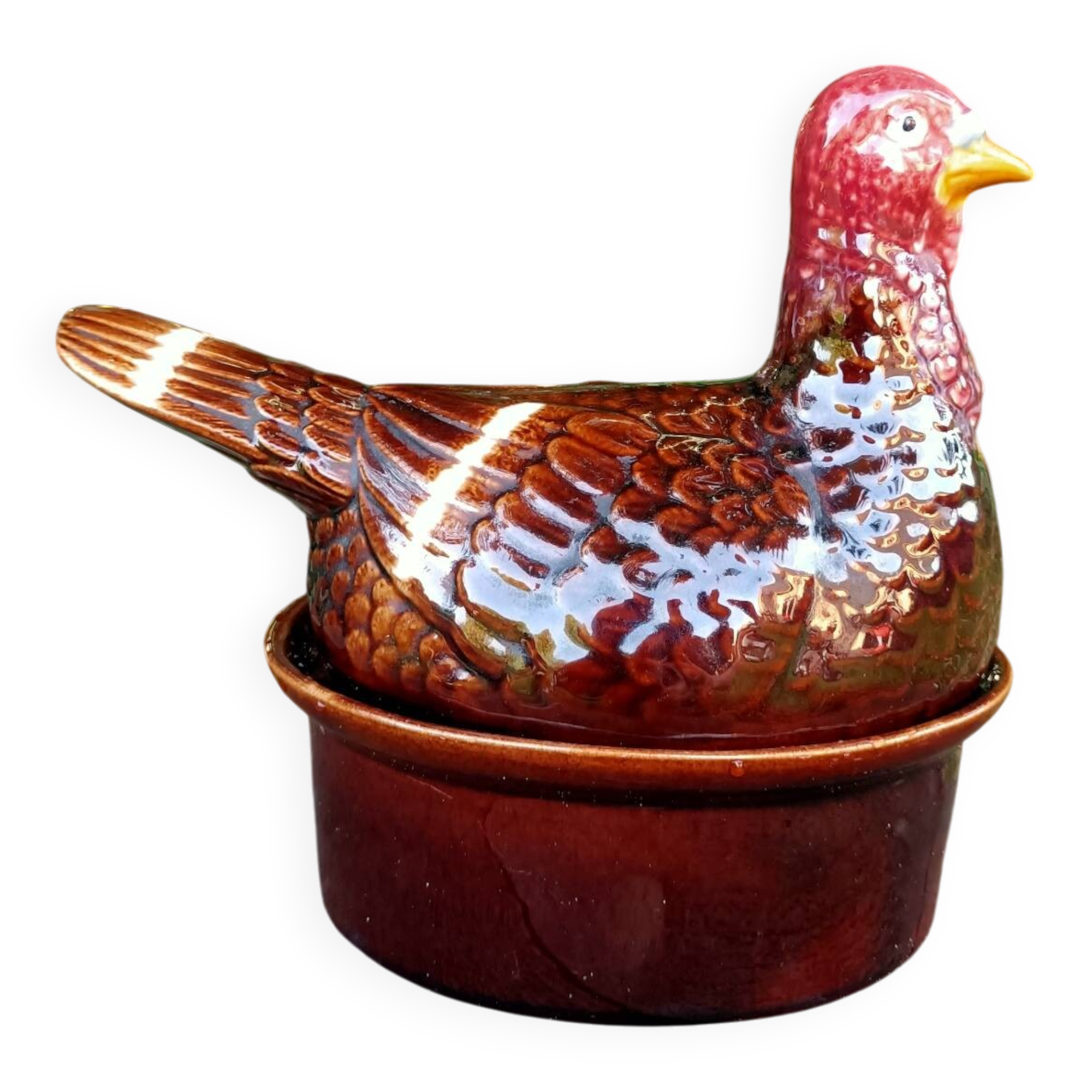Retro zoomorphic terrine turkey