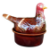 Retro zoomorphic terrine turkey
