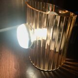 Set of 3 vintage wall lamps in smoked plexiglass, circa 1970's