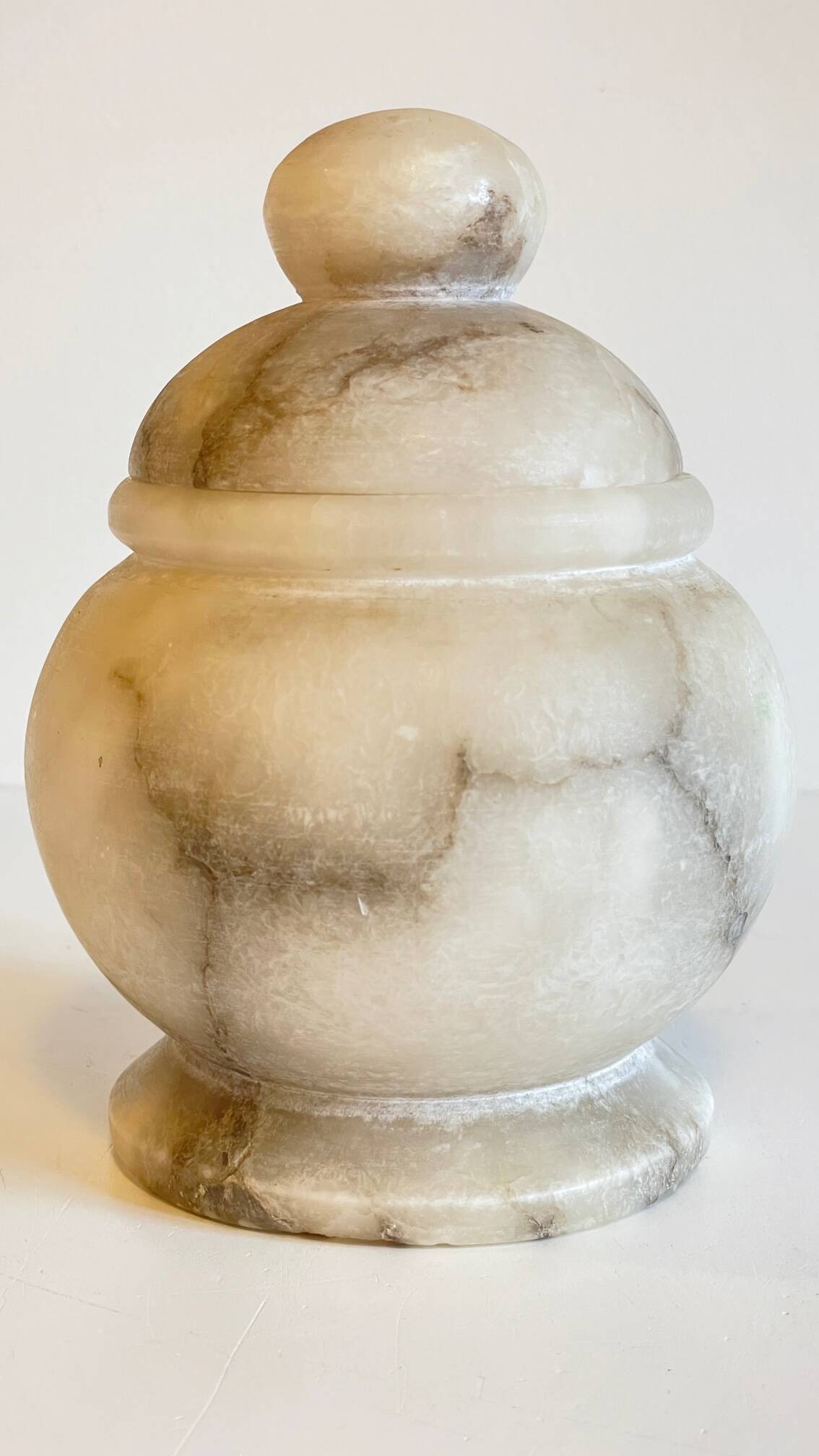 Vintage alabaster stone box