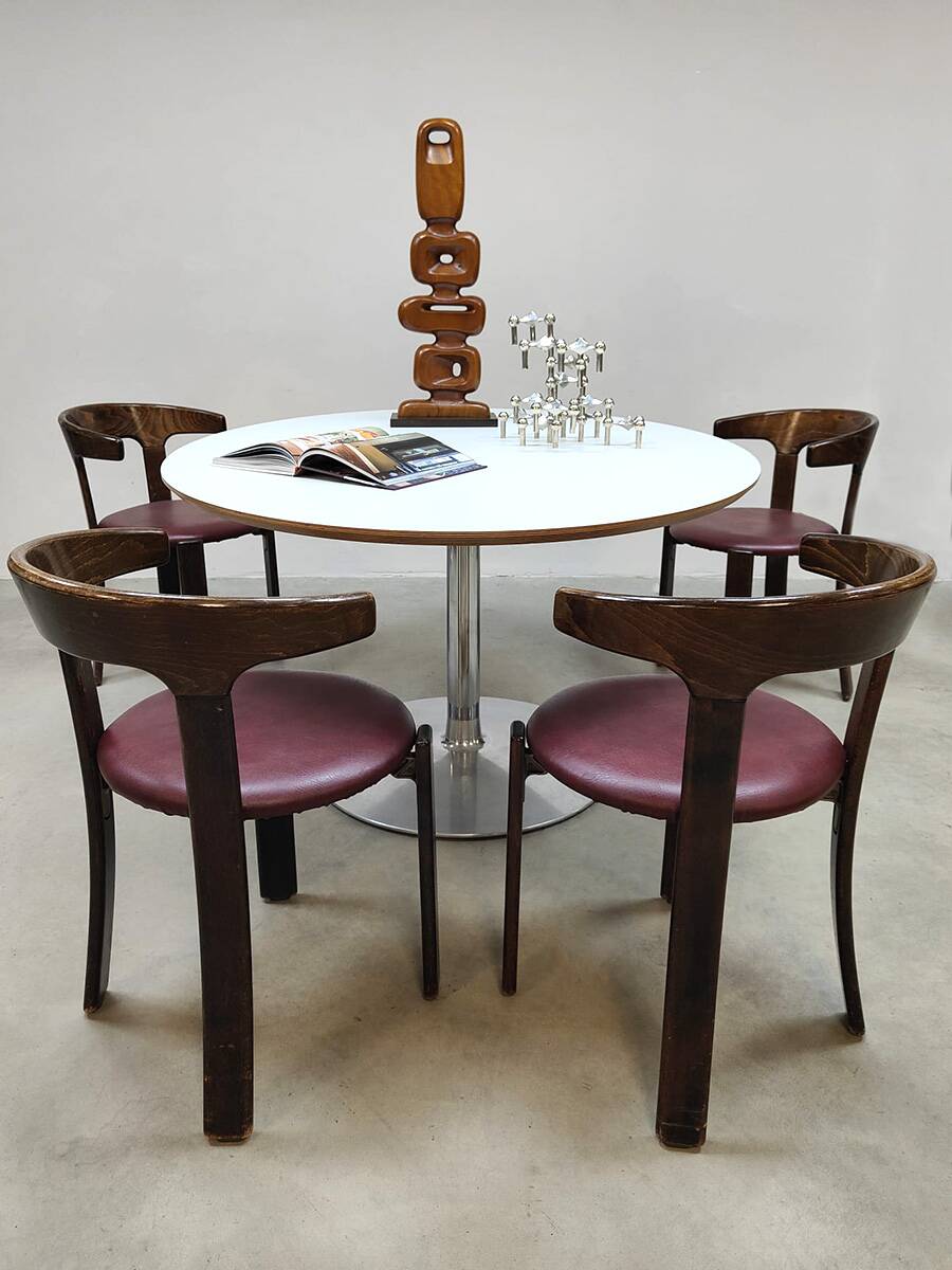 Vintage design dining chairs Bruno Rey Kusch & Co
