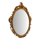 Beautiful Baroque Style Oval Decorative Mirror - Gilded with gold leaf with a Beautiful Patina