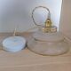 Art Deco glass suspension
