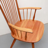 1950s armchair cherrywood, Albert Haberer