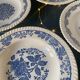 6 hollow plates with floral patterns