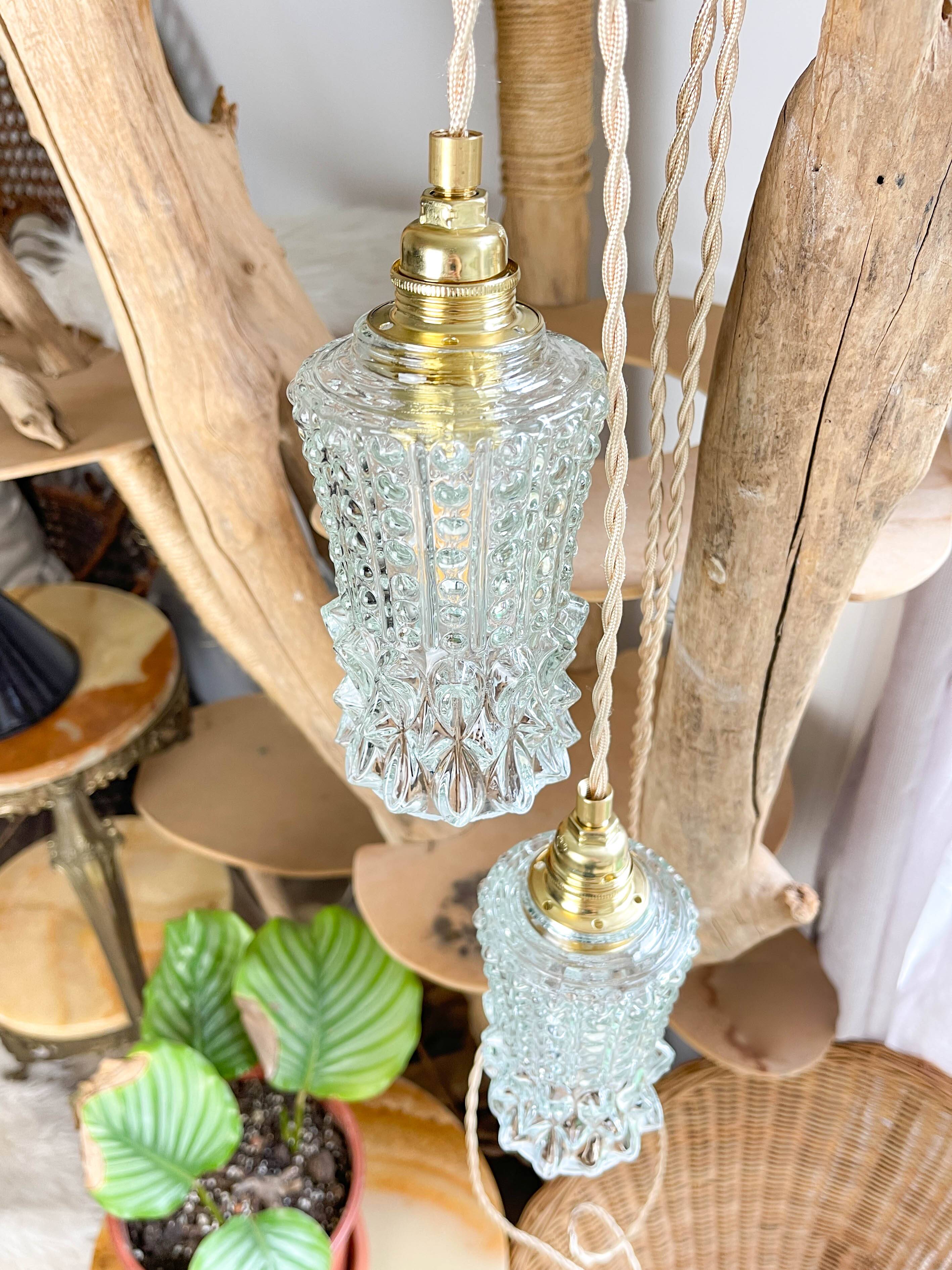 Customizable vintage glass tulip strollers