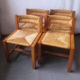 Series of 4 elm chairs and mulched back house revival