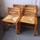 Series of 4 elm chairs and mulched back house revival