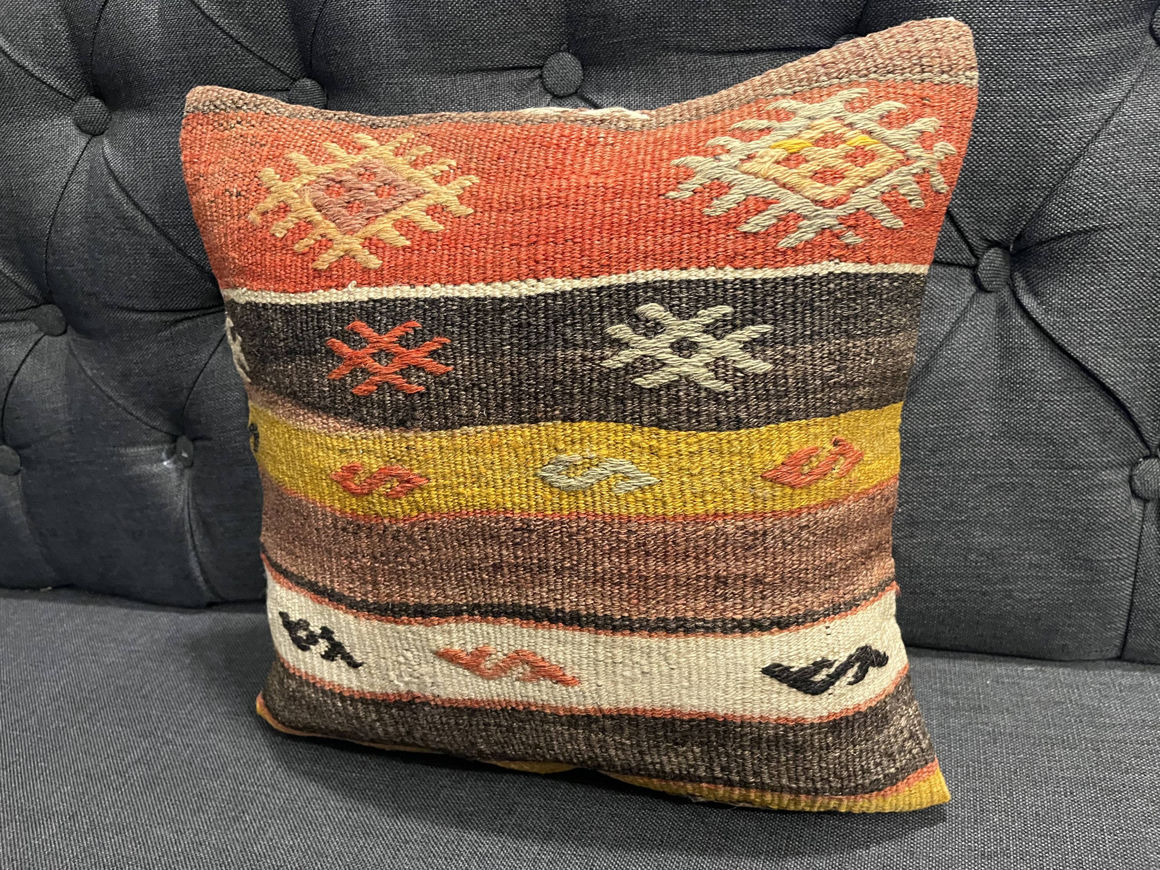 Coussin Kilim fait main