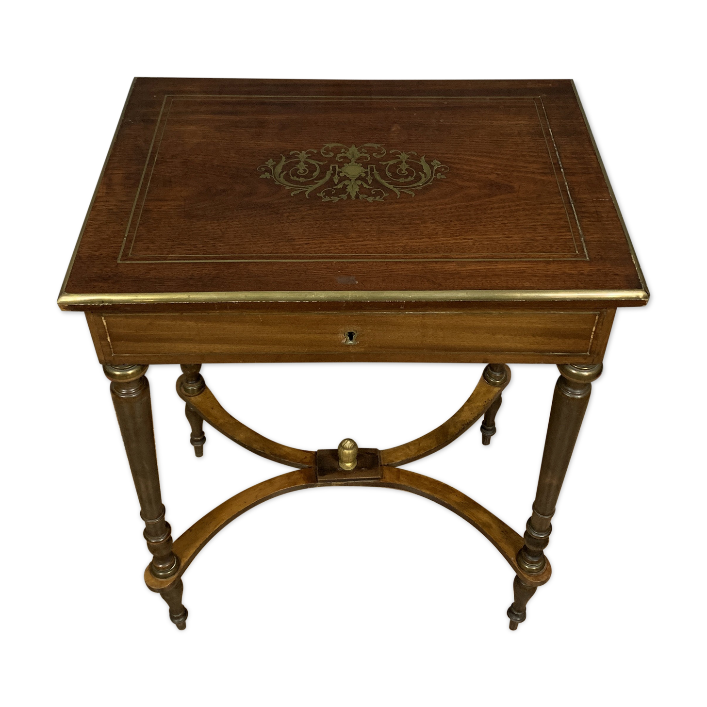 Worker "Boulle" Napoleon III era in rosewood and inlays