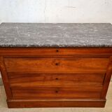 Louis Philippe period chest of drawers in walnut around 1830