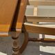 Oak dining table, oval living room table with two extensions.