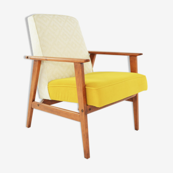Yellow two-tone Fox armchair
