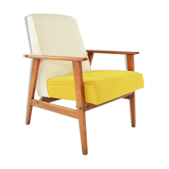 Yellow two-tone Fox armchair
