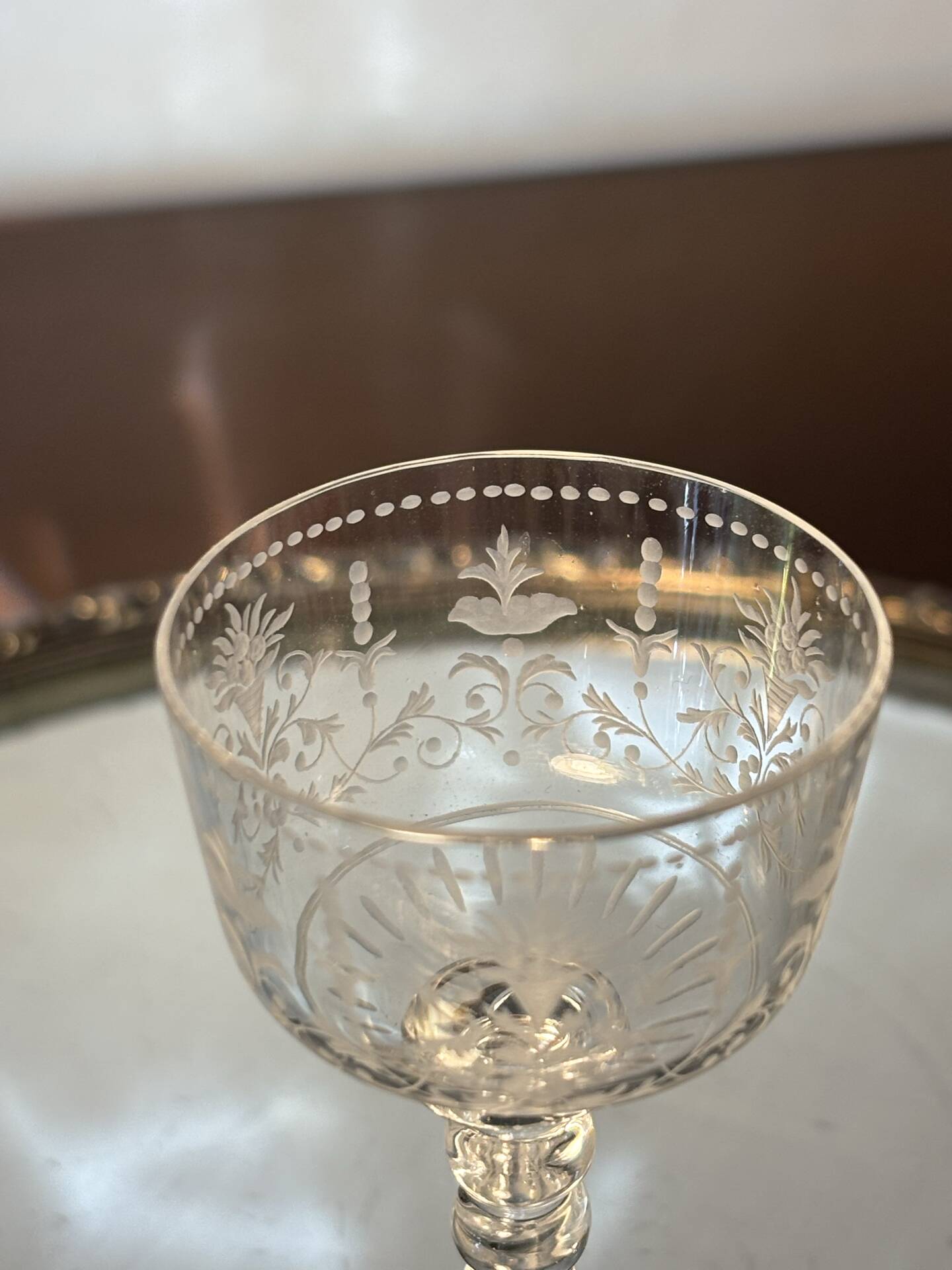 Verre à liqueur Baccarat 19eme rare