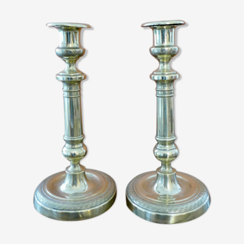 Pair of 19th-century candlesticks