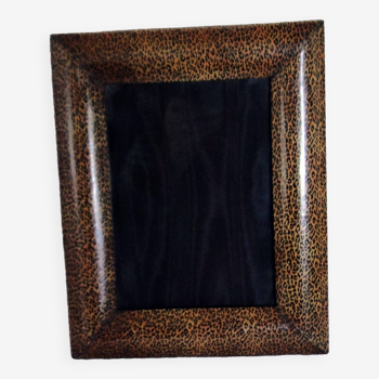 Cadre  porte photo ancien a poser christian dior imprime style leopard