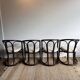 4 Chaise Bambou rotin  modele ‘barrel’ 70’s