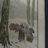 Lithograph by Henri Rivière The Aspects of Nature The Wood, Winter