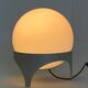 Vintage Space Age table lamp with glass globe and aluminium base