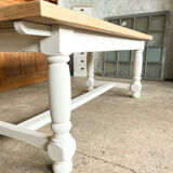 Old white farmhouse table