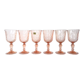 6 Rosaline water glasses