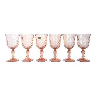 6 verres à eau Rosaline