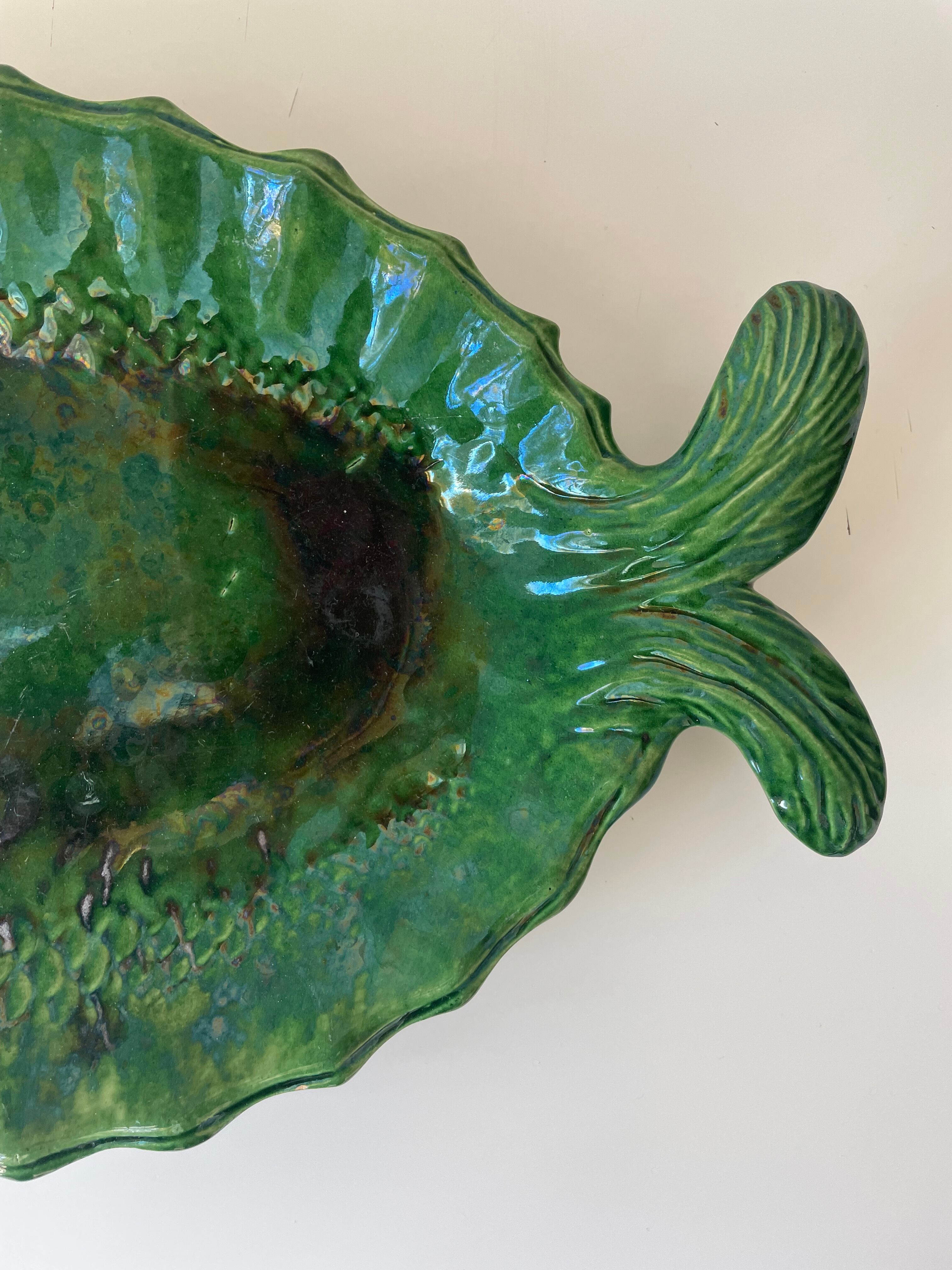 Ceramic fish dish Vallauris