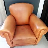 Paire de fauteuils club 1950