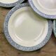 Set of 6 dinner plates Earth iron Lamartine