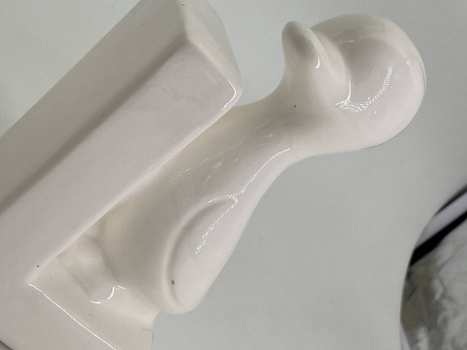 Vintage ceramic duck bookend