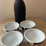 Set of Verner Panton design egg cups for Menu