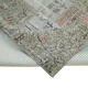 Hand-knotted oriental overdyed 170 cm x 240 cm grey patchwork carpet