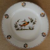 6 plates old moustier, traditional decor