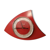 Red formica clock, Bayard 1960