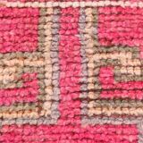 3x10 Pink & Red Tribal Vintage Runner Rug, 80x306Cm