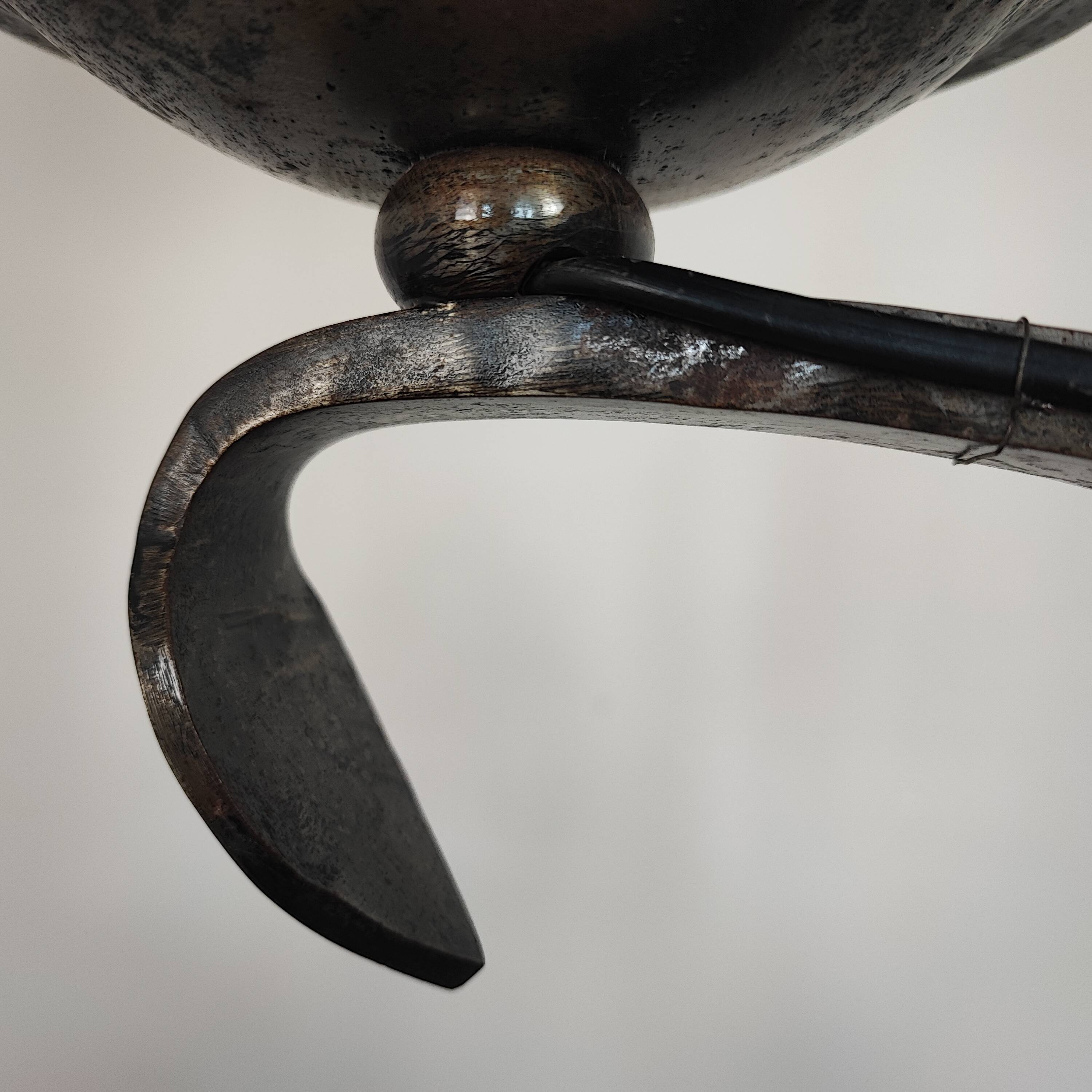 Wrought iron floor lamp Jean-Pierre Ryckaert