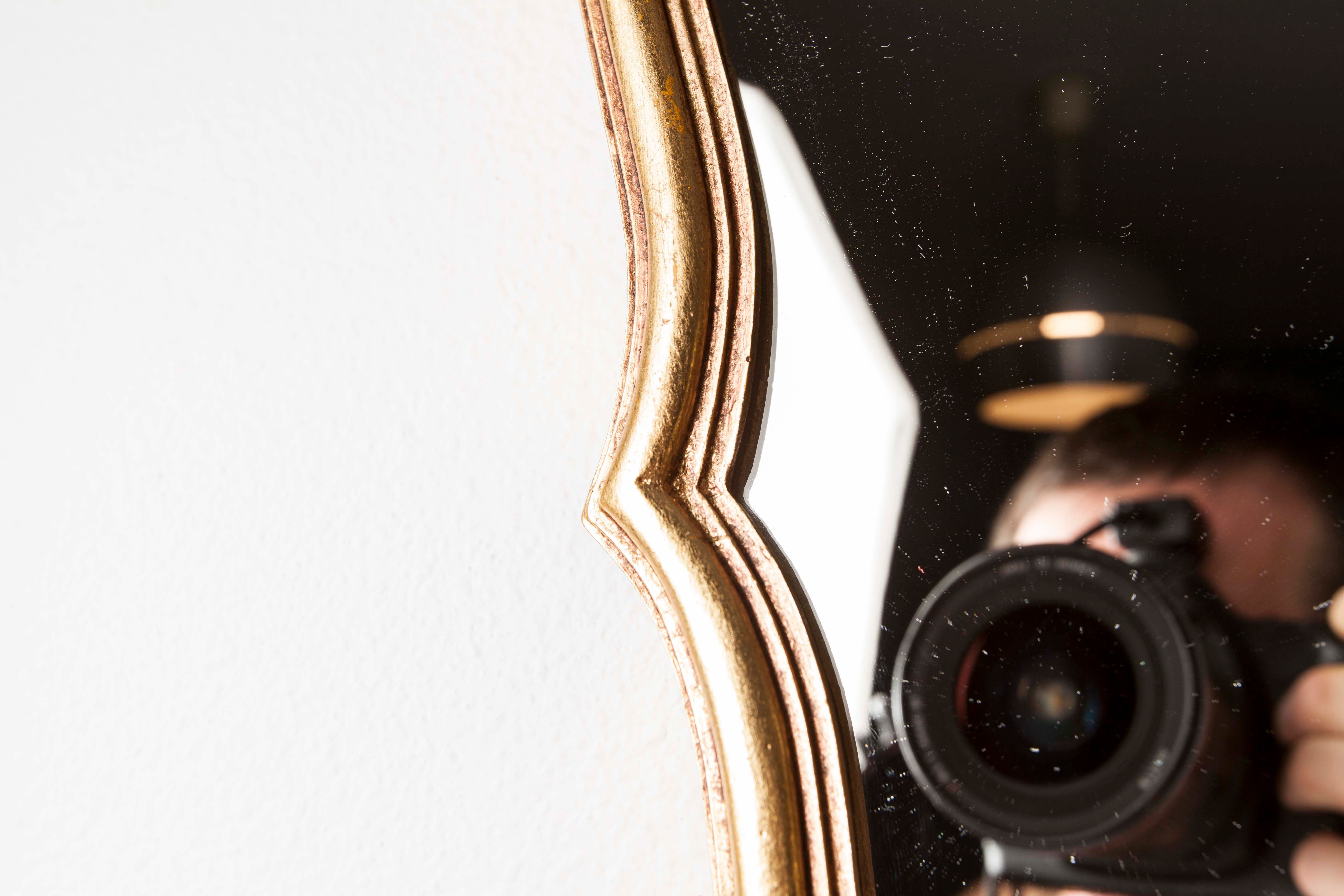 Golden mirror style Louis XV 30x46cm