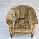 1960s, Danish vintage armchair, green furniture velour, ash wood legs.