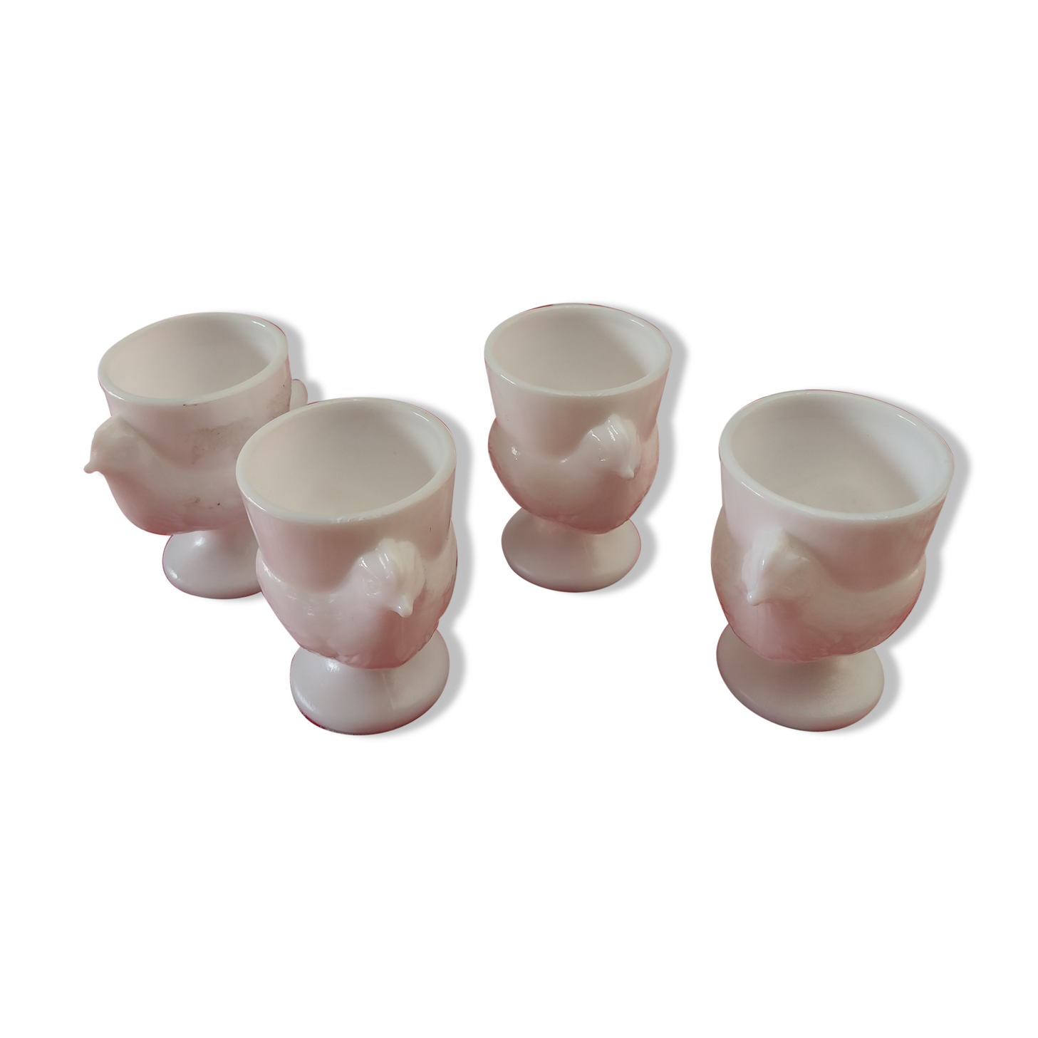 4 coquetiers opaline hen