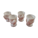 4 coquetiers opaline hen