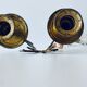 Old wall candle holder in golden brass