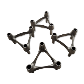 Set of 4 nagel tripod candle holders