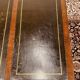 Old English Writing Desk with black leather top