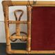 Mirror with 60s rattan pater
