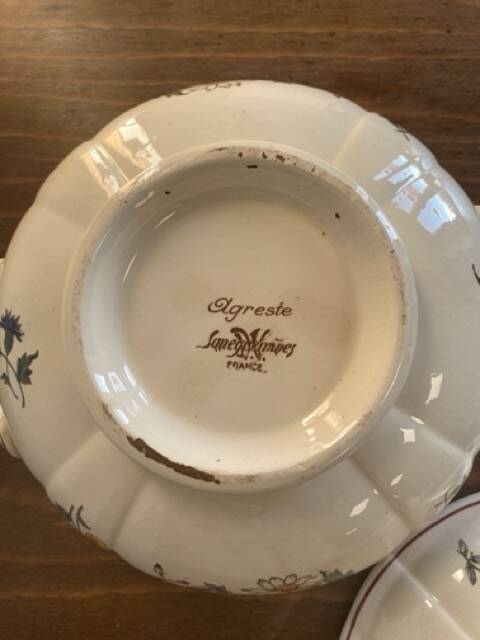 Small Rustic Sarreguemines Soup Tureen