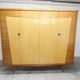 1960 Scandinavian wardrobe, atypical blond wood varnished, 4 doors 3