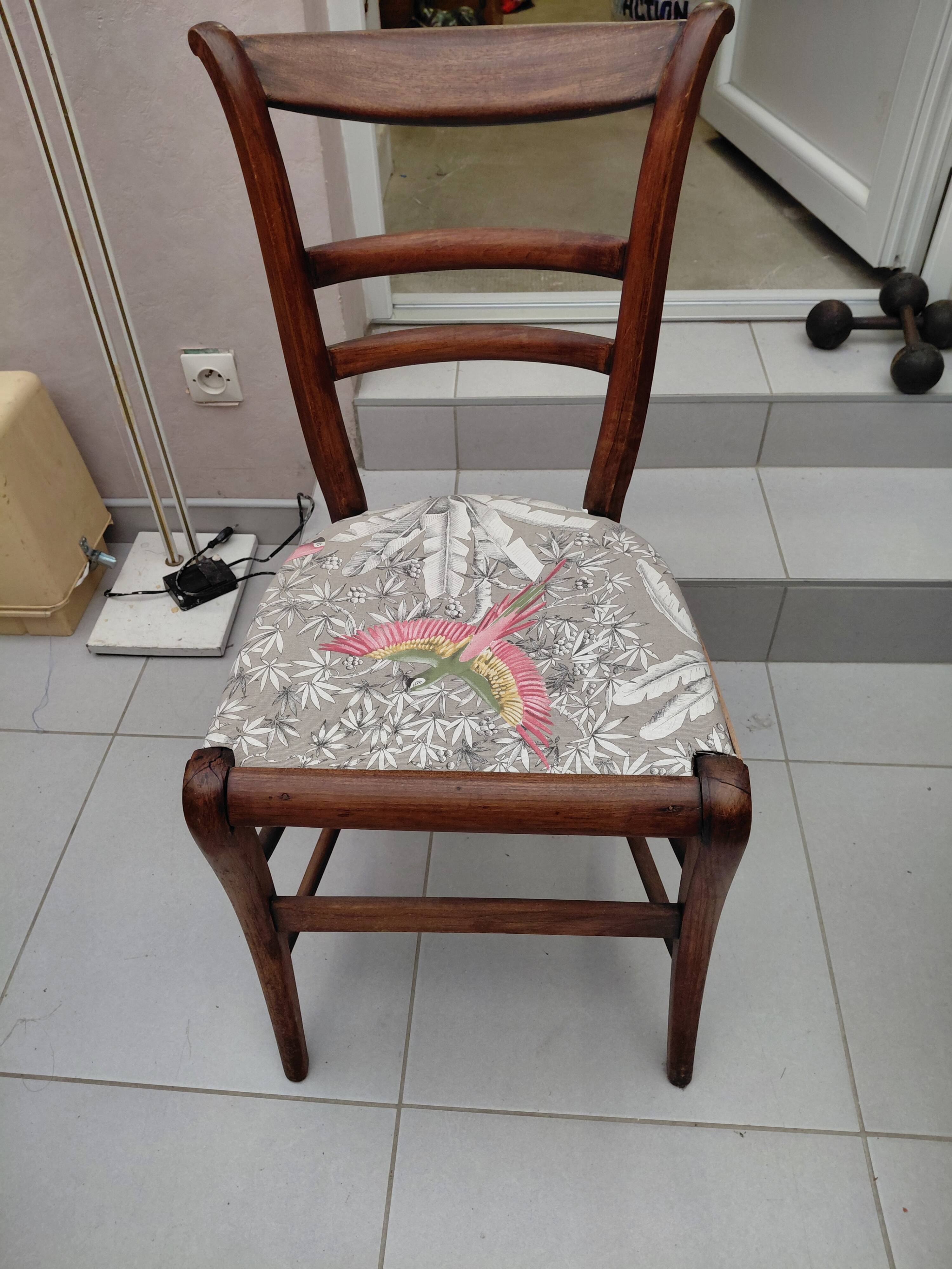 Bird fabric chair